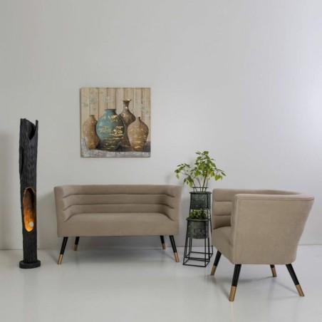 Satz Blumentöpfe Alexandra House Living Blau Schwarz Metall 23 x 45 x