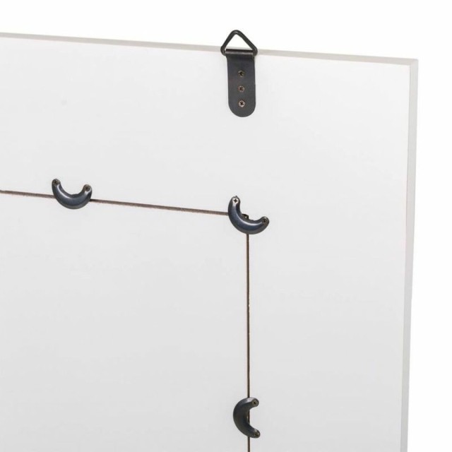 Specchio da parete Alexandra House Living Bianco Vetro Legno MDF 2 x 9