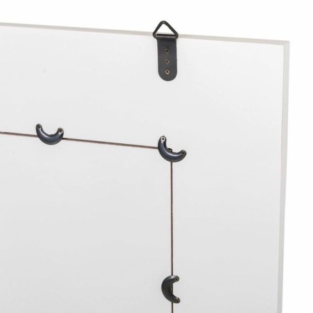 Miroir mural Alexandra House Living Blanc verre Bois MDF 2 x 90 x 70 c