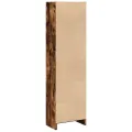 Bibliothèque chêne fumé 40x24x143 cm bois d'ingénierie