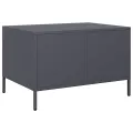 Table basse anthracite 68,5x50x43,5 cm acier laminé à froid
