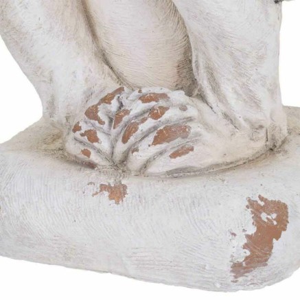 Decorative Figure Alexandra House Living White Monkey 35 x 58 x 36 cm 2