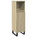 Ensemble de meubles de salle de bain 3 pcs chêne sonoma