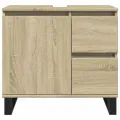 Ensemble de meubles de salle de bain 3 pcs chêne sonoma