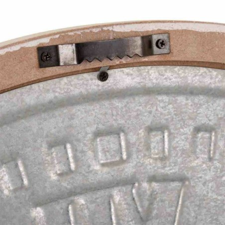 Muurklok Alexandra House Living Metaal Hout MDF 60 x 6 x 60 cm