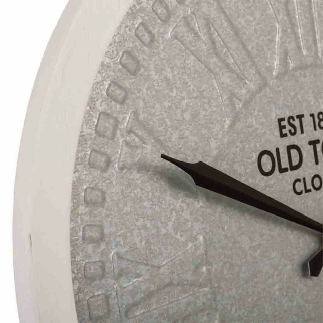 Muurklok Alexandra House Living Metaal Hout MDF 60 x 6 x 60 cm