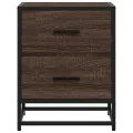 Tables de chevet 2 pcs chêne marron 40x31x50 cm bois ingénierie