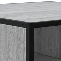 Table basse sonoma gris 60,5x60,5x30 cm bois d'ingénierie/métal