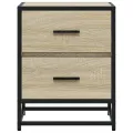 Table de chevet chêne sonoma 40x31x50 cm bois d’ingénierie