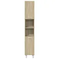 Ensemble de meubles de salle de bain 3 pcs chêne sonoma