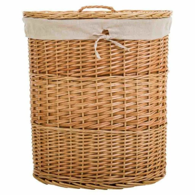 Laundry basket Alexandra House Living Natural wicker Willow wood 39 x