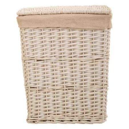 Laundry basket Alexandra House Living White wicker Willow wood 36 x 54