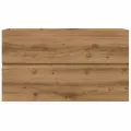 Armoire d'évier chêne artisanal 90x38,5x45 cm bois d'ingénierie