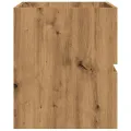 Armoire d'évier chêne artisanal 90x38,5x45 cm bois d'ingénierie