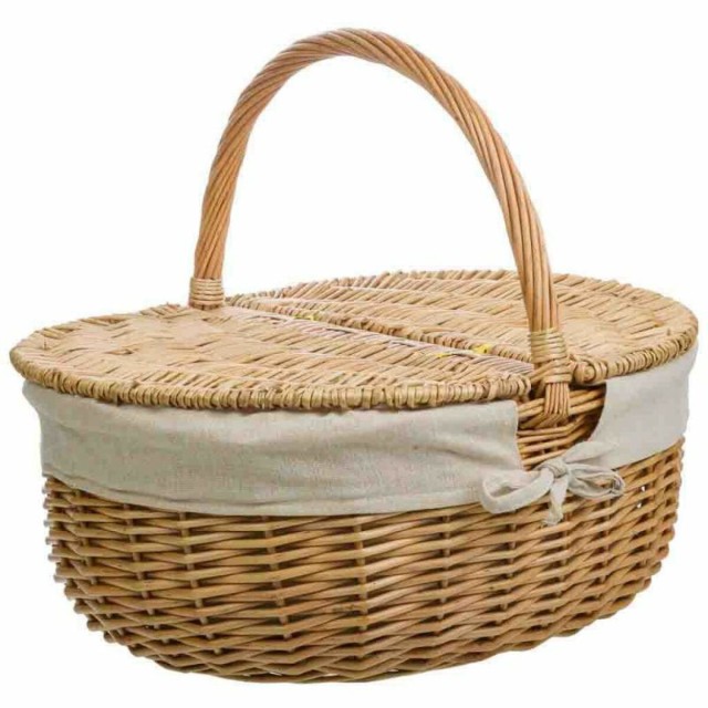 Panier de Pique-Nique Alexandra House Living osier Bois de saule 37 x