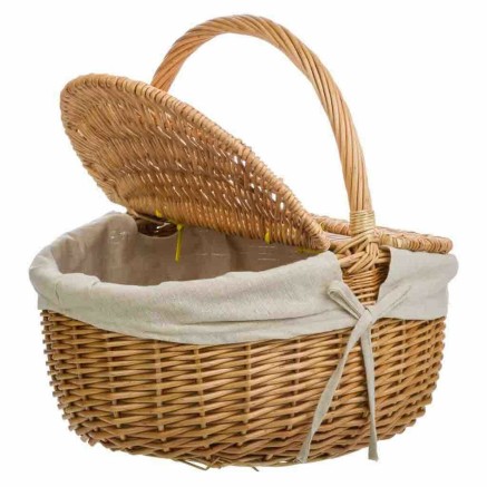 Cesta de Picnic Alexandra House Living Mimbre Madera de sauce 32 x 37