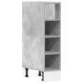Armoire de plancher gris béton 20x44,5x81,5cm bois d’ingénierie