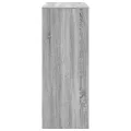 Table de bar avec étagères sonoma gris bois d'ingénierie
