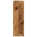 Bibliothèque vieux bois 40x24x76 cm bois d'ingénierie