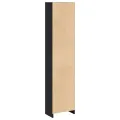 Bibliothèque noir 40x24x176 cm bois d'ingénierie