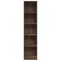 Bibliothèque chêne marron 40x24x176 cm bois d'ingénierie
