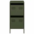 Buffet vert olive 35x39x73,5 cm acier laminé à froid