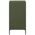 Buffet vert olive 35x39x73,5 cm acier laminé à froid