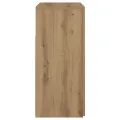 Buffet avec lumières LED chêne artisanal bois d'ingénierie