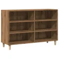 Buffet chêne artisanal 103,5x35x70 cm bois d'ingénierie