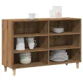 Buffet chêne artisanal 103,5x35x70 cm bois d'ingénierie