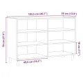 Buffet chêne artisanal 103,5x35x70 cm bois d'ingénierie