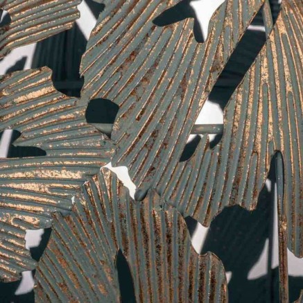 Kaarshouder Alexandra House Living Gouden Glas Ijzer 24 x 37 x 24 cm 2