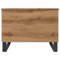 Table basse chêne artisanal 60x44,5x45 cm bois d'ingénierie