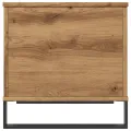 Table basse chêne artisanal 60x44,5x45 cm bois d'ingénierie