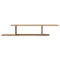 Étagère TV murale chêne artisanal 125x18x23cm bois d'ingénierie