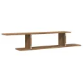 Étagère TV murale chêne artisanal 125x18x23cm bois d'ingénierie