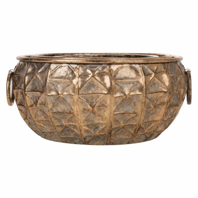 Plantenbakkenset Alexandra House Living Gouden Ijzer 37 x 18 x 38 cm 3