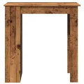 Table de bar avec étagère vieux bois bois d'ingénierie