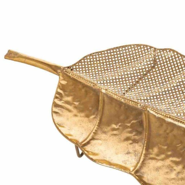 Centerpiece Alexandra House Living Golden Iron 92 x 6 x 26 cm Sheets 2