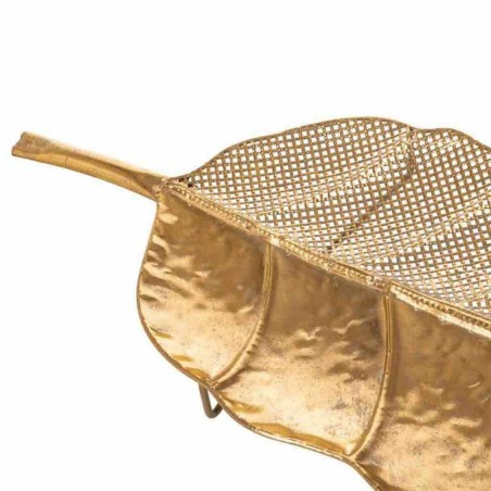 Tischdekoration Alexandra House Living Gold Eisen 92 x 6 x 26 cm Blatt