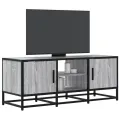 Meuble TV sonoma gris 100x35x41 cm bois d'ingénierie et métal