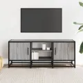 Meuble TV sonoma gris 100x35x41 cm bois d'ingénierie et métal