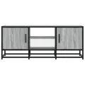 Meuble TV sonoma gris 100x35x41 cm bois d'ingénierie et métal