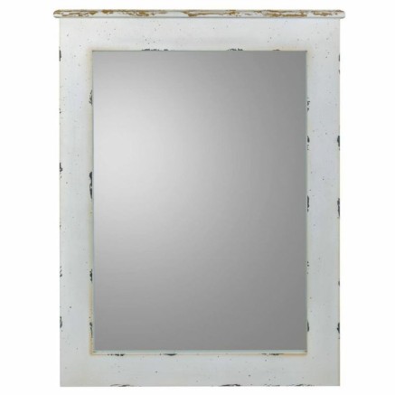 Wall mirror Alexandra House Living White 3 x 90 x 70 cm Rectangular