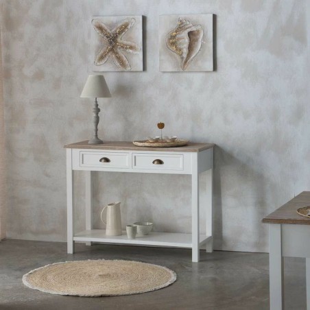 Carpet Alexandra House Living White Natural 120 x 120 cm Circular