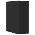 Armoire de salle de bain étroite avec roulettes noir