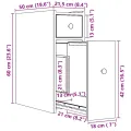 Armoire de salle de bain étroite avec roulettes noir