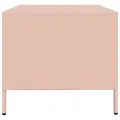 Table basse rose 101,5x50x43,5 cm acier laminé à froid