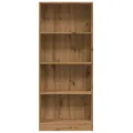 Bibliothèque chêne artisanal 60x24x143 cm bois d'ingénierie
