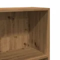 Bibliothèque chêne artisanal 60x24x143 cm bois d'ingénierie